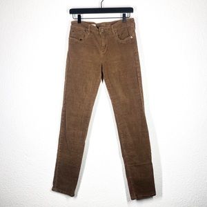 Kut From the Kloth Diana Skinny Corduroy Jeans Brown 28